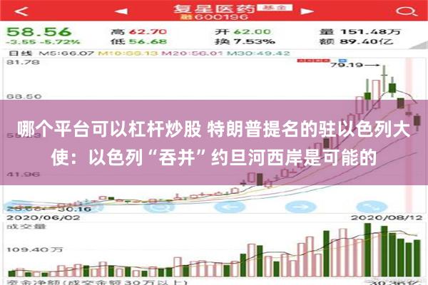 哪个平台可以杠杆炒股 特朗普提名的驻以色列大使：以色列“吞并”约旦河西岸是可能的