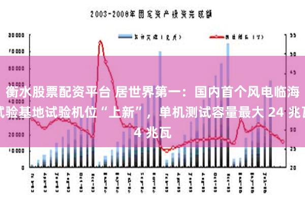 衡水股票配资平台 居世界第一：国内首个风电临海试验基地试验机位“上新”，单机测试容量最大 24 兆瓦